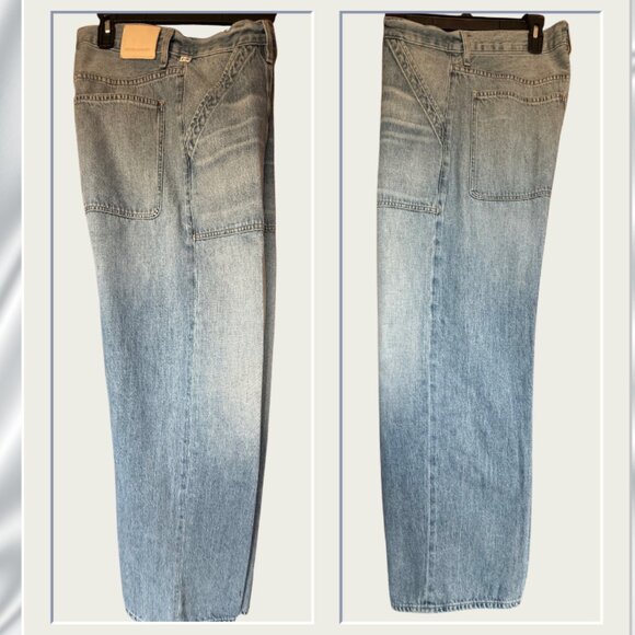 Citizens of Humanity Ayla Cargo Jeans Zenith Medium Wash Wide Leg Size 29 - Picture 13 of 16